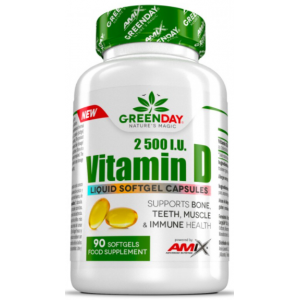 GreenDay Vitamin D3 2500I.U. - 90 софт гель Фото №1